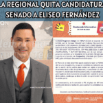 Tribunal Electoral Federal le quita la candidatura a Eliseo Fernández