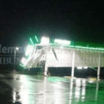 Cae granizo en Champotón y vientos tiran techo de gasolinera de Haltunchén