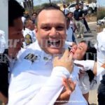 EL MICHOACANO VÍCTOR HUGO, DIRECTOR DE ASUNTOS INTERNOS AGREDE A MUJER POLICÍA Y LA MANDA AL HOSPITAL