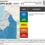 EMITEN ALERTA AZUL POR CERCANÍA DEL POTENCIAL CICLÓN TROPICAL 15 EN 4 MUNICIPIOS DE CAMPECHE