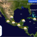 MIÉRCOLES CON ALGUNAS LLUVIAS DISPERSAS EN LA PENÍNSULA DE YUCATÁN