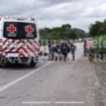 MOTOCICLISTA ES DEGOLLADO POR CABLE A BAJA ALTURA EN CARRETERA