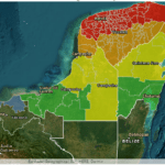 CAMPECHE EN ALERTA NARANJA, AMARILLA Y VERDE POR CERCANÍA DEL HURACÁN MILTON