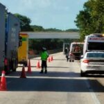 MOTOCICLISTA DERRAPA Y PIERDE LA VIDA EN LA AUTOPISTA CAMPECHE-CHAMPOTÓN