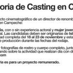 BUSCAN TALENTO PARA FILMACIÓN EN CAMPECHE