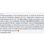 DENUNCIA QUE IRRESPONSABILIDAD E INEPTITUD DE CHOFER DE ADO PUSO EN RIESGO A SU HIJA