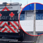 SUFRE DESCARGA ELÉCTRICA DE POSTE EN MAL ESTADO DE LA CFE EN LA VÍA PÚBLICA; FUE HOSPITALIZADO