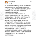 SIN LIQUIDEZ PARA PAGAR A 121 PERSONAS QUE URUETA Y BRITO ESTAFARON PARA SINDICALIZARLAS DE FORMA ILEGAL: ALCALDE YAM