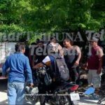 MOTOCICLISTA AGREDIDO POR MANIFESTANTES TRAS TRATAR DE “TIRAR” SU MOTO CONTRA SEÑORA EN LERMA