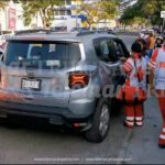 ACCIDENTE MÚLTIPLE EN LÁZARO CÁRDENAS DEJA CUATRO VEHÍCULOS DAÑADOS