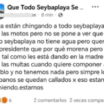 EXIGEN AGUA A LA ALCALDESA DE SEYBAPLAYA EN LUGAR DE MONTAR “CACERÍA” DE MOTOCICLISTAS