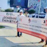 PROTESTAN PENSIONADOS DE PEMEX Y CFE EN CONGRESO PETROLERO PARA EXIGIR RESPETO A SUS DERECHOS