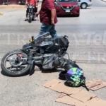 MOTOCICLISTA CHOCA CONTRA AUTO Y DESATA RIÑA EN CONCORDIA
