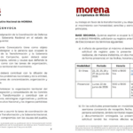 EMITE EL CEN DE MORENA LA CONVOCATORIA Y LOS REQUISITOS PARA IR POR LA COORDINACIÓN DE LA DEFENSA DE LA 4T EN CAMPECHE