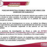 FGECAM INVESTIGA VIDEO DE ENCAPUCHADOS Y LO RELACIONA CON HOMICIDIO EN SABANCUY