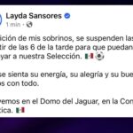LAYDA SUSPENDE CLASES POR PARTIDO DE MÉXICO Y ATRIBUYE LA DECISIÓN A PETICIÓN DE SUS SOBRINOS