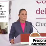 EVITA LA PRESIDENTA ENTRAR AL DEBATE CON LA ZAR ANTIDROGAS DE EU SOBRE PERSECUCIÓN CONTRA POLÍTICOS QUE PROTEGEN AL NARCO