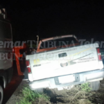 CAMIONETA DE EMPRESA DE SEGURIDAD PRIVADA DERRIBA SEÑALAMIENTO EN CARRETERA CARMEN – ATASTA