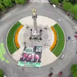 “MEXICANOS AL GRITO DE PAZ” PINTA LAS LEYENDAS “NARCOGOBIERNO” Y “PRESIDENTA, ROMPA EL PACO CON SUS NARCOS” EN PASEO DE LA REFORMA: FIA