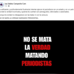 ¡PERIODISMO CRÍTICO EN LA MIRA! QUIEREN CALLAR LA VERDAD CON BALAS Y CENSURA: LEY SABINA CAMPECHE