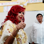 LAYDA SANSORES VOTA POR OBRA DE AGUA