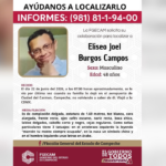 DESAPARECIÓ TRAS ABORDAR VUELO DESDE CIUDAD DEL CARMEN HACIA LA CDMX EL PASADO 22 DE JUNIO
