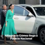 LLEGA ALTAGRACIA GÓMEZ A PALACIO NACIONAL PARA LA REUNIÓN CON EL REPRESENTANTE COMERCIAL DE EU