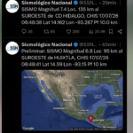 SISMO DE MAGNITUD 7.4 EN CHIAPAS SE SIENTE EN CAMPECHE, REPORTA PROTECCIÓN CIVIL NACIONAL