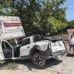 FUERTE CHOQUE ENTRE CAMIONETA Y PIPA EN LA ESCÁRCEGA – VILLAHERMOSA DEJA SOLO DAÑOS MATERIALES